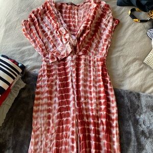 Tie die print jumpsuit